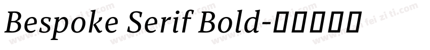 Bespoke Serif Bold字体转换